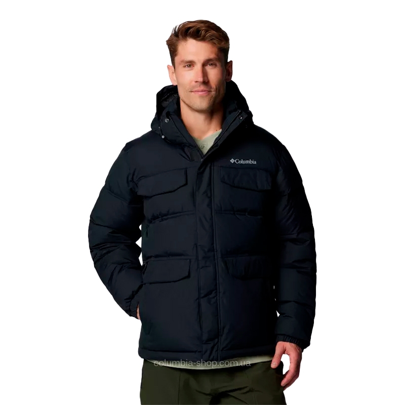 ま*さ様 Columbia hooded puffer jacket ブラック Куртка чоловіча Columbia Landroamer™ Puffer Jacket